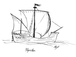 The Shrike - Anna's ship from Torrie and the Pirate Queen